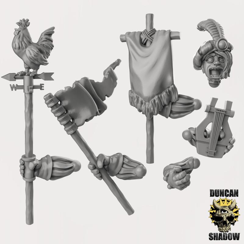 Halfling Command Kit  (pre supported) (S)