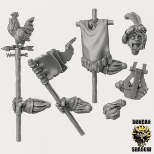 Halfling Command Kit  (pre supported) (S)