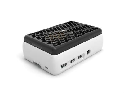 Pi4B Flat Fan Case Noctua 40x10 5V/3.3V SnapTogether