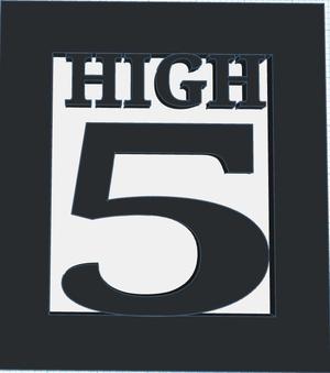 High five sign in highway style
