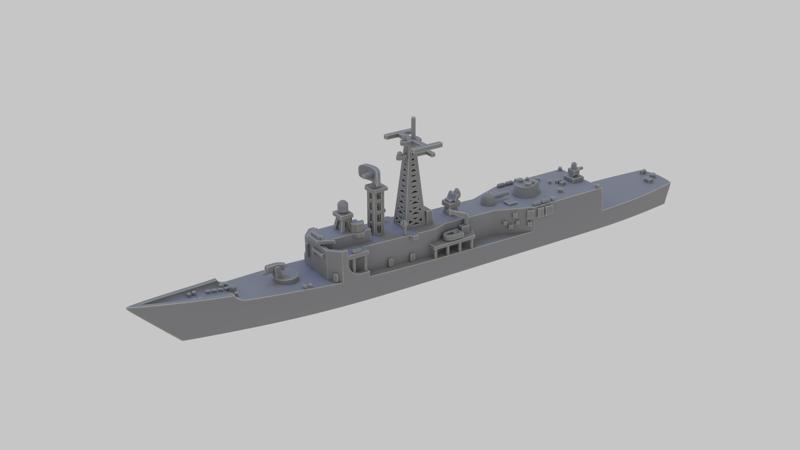 Post WW2 United States Navy Oliver Perry class Frigate