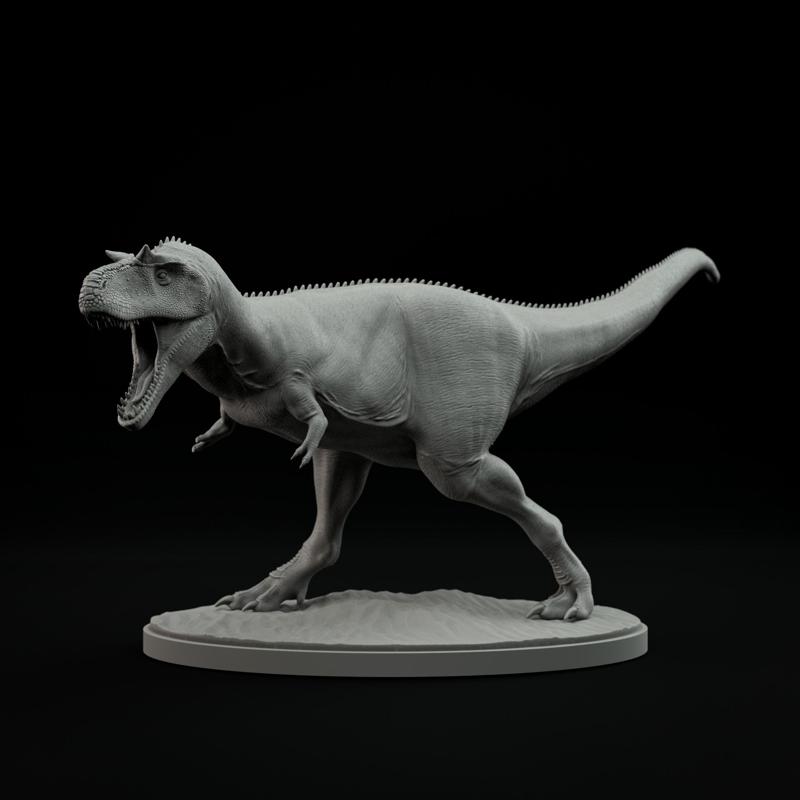 Gorgosaurus roaring 1-35 scale pre-supported dinosaur