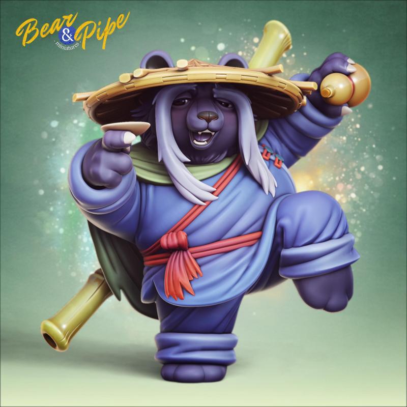 Rong Qiang School - QiangHuan the Drunken Bear pre-supported