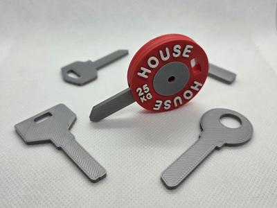 Weightlifting Plate Key Cover