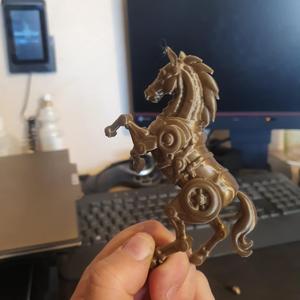 Steampunk horseMechanical horse figurine