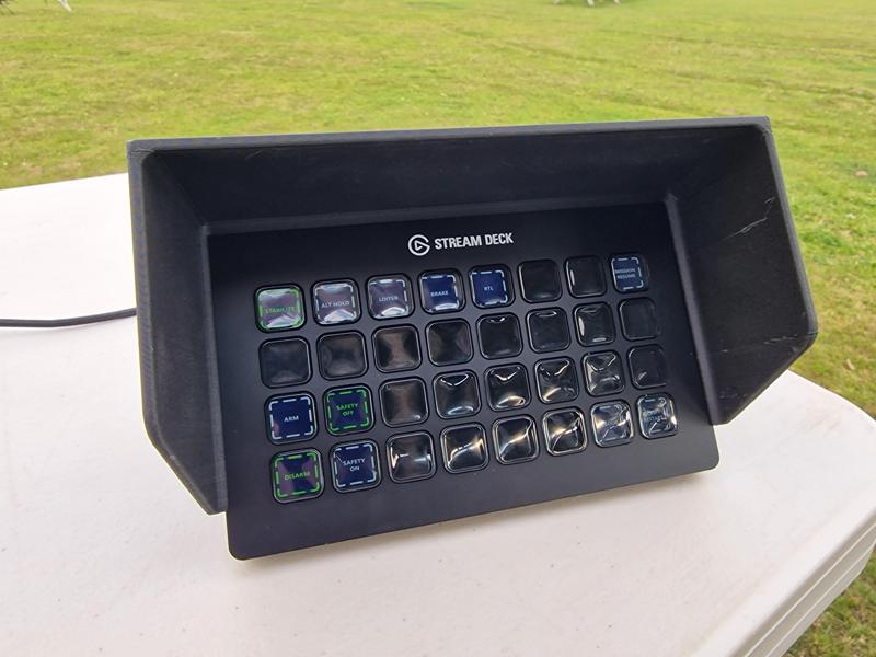 Stream Deck XL sun shade