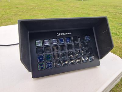 Stream Deck XL sun shade