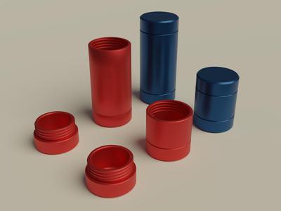 Hidden container, threaded