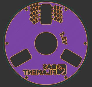 Master Spool Improved for Printability (Remix from "DasFilament")
