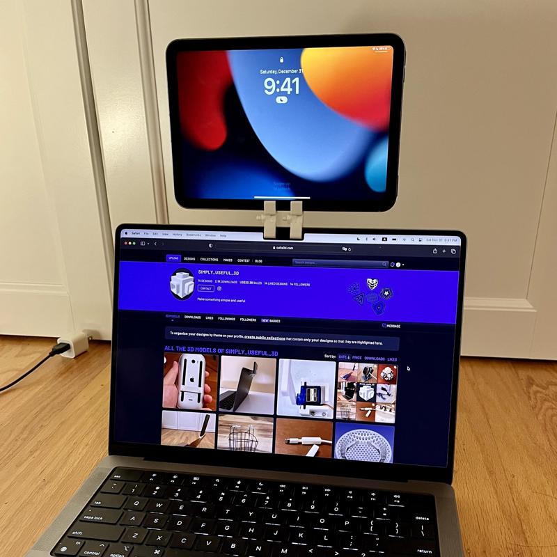 New iPad mini/Air Holder (Hinge) for 2nd Display of MackBook Pro(M1)/Air(M2)