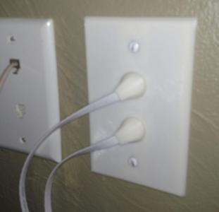Flat Ethernet Cable Wall Plate