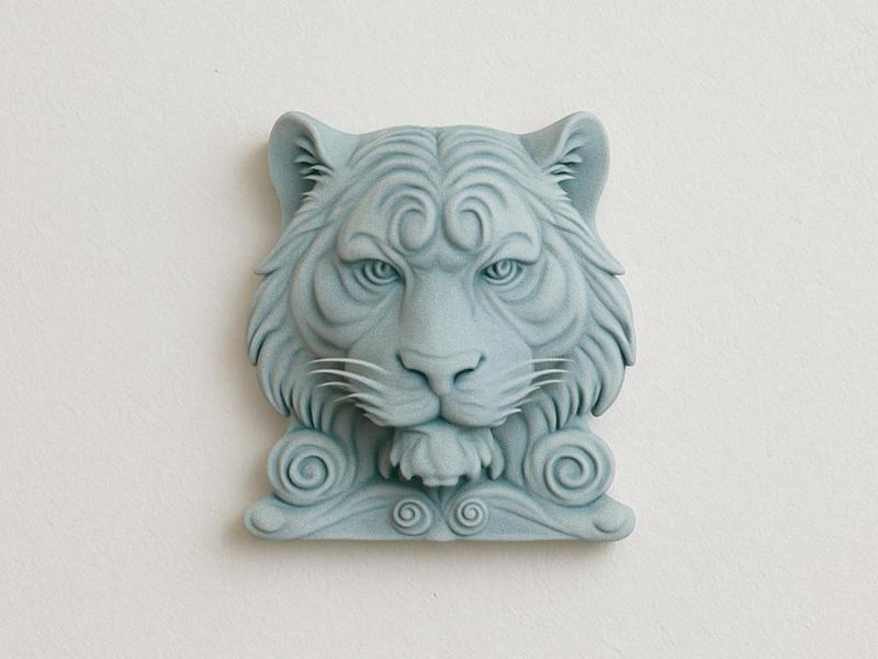 Tigers head wall art