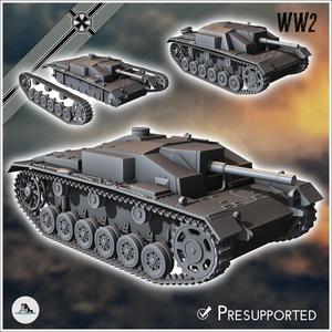 Sturmgeschutz StuG III Ausf. F Schwade flamethrower Flammenwerfer - Germany Eastern Western Front Normandy Stalingrad Berlin Bulge WWII