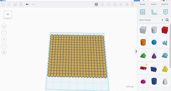 Square flexible fabric