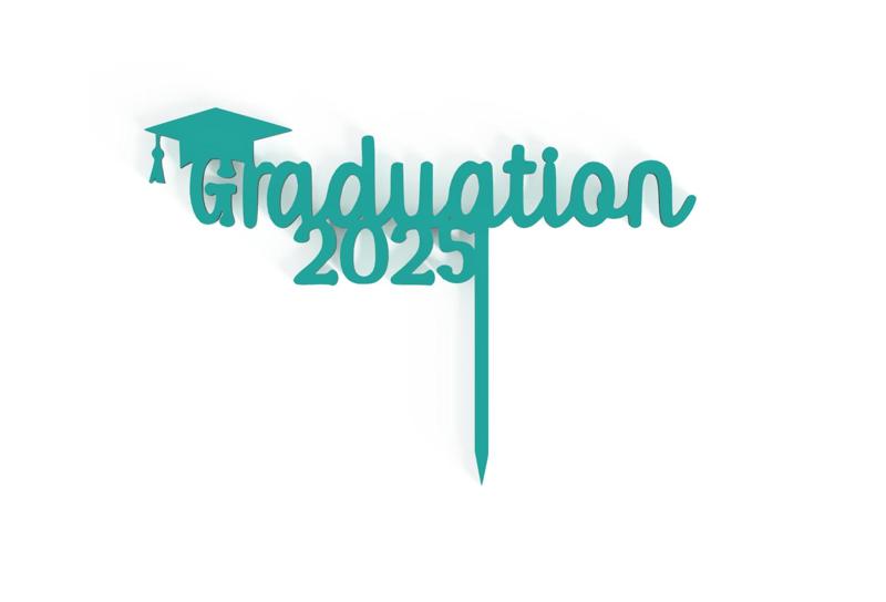 GRADUATE CAKE TOPPER EGRESADOS 2025