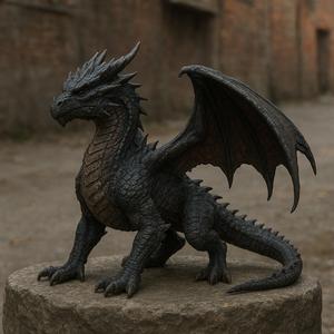 Urban Vibe Dragon STL – Realistic Tabletop Fantasy Creature for 3D Printing