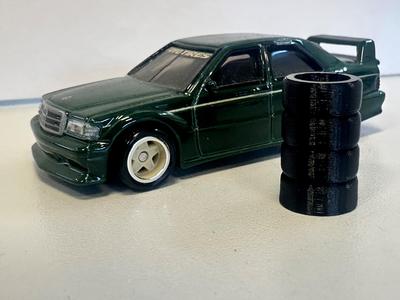 Tire fork 1:64 Hot Wheels Diecast Drift Tires