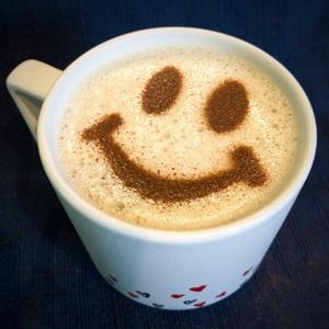 Coffee Stencil - Smiley Face