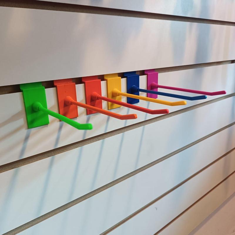 Hook for slotted wood panel