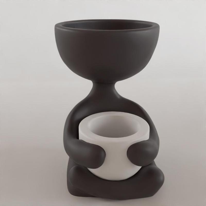 Minimalist Human Pot – 3D STL for Planter, Urn Decor