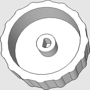 Large Jog Dial Knob for 6mm D Shaft