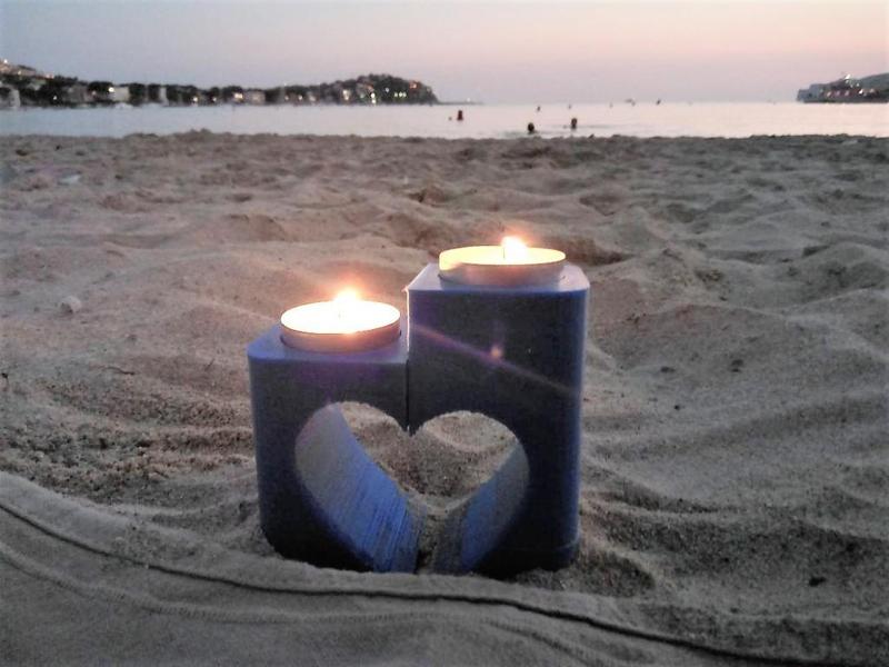 Portavelas Corazón - Heart Tea Candles