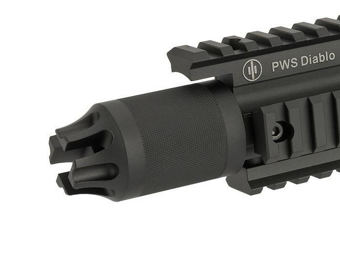 Airsoft PWS Diablo flash hider / muzzle device 14mm ccw