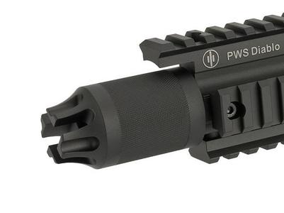 Airsoft PWS Diablo flash hider / muzzle device 14mm ccw