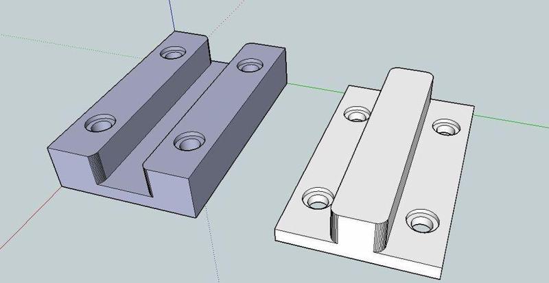 Little slide rail. (2 parts)