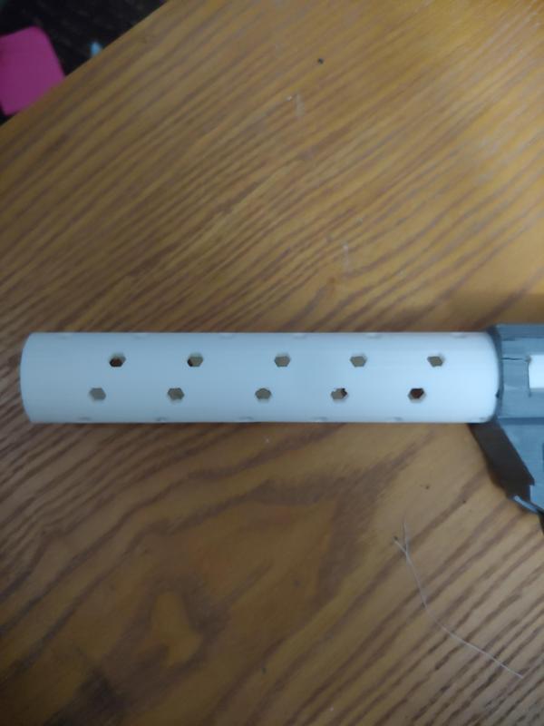 K2 blaster fluted barrel extension and slide on target reticle