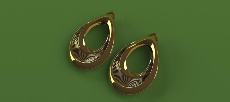 Gold Earring