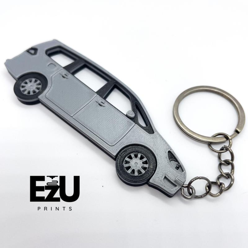Ford Galaxy 2011 Keychain – Realistic Design with Rotating Wheels