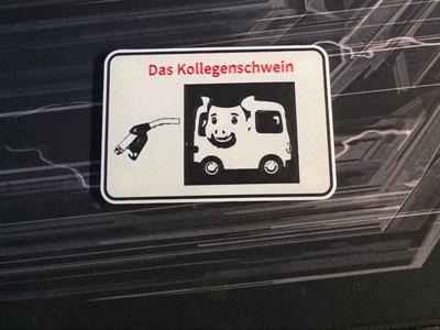 Magnetic Sign "The Colleague's Permit"