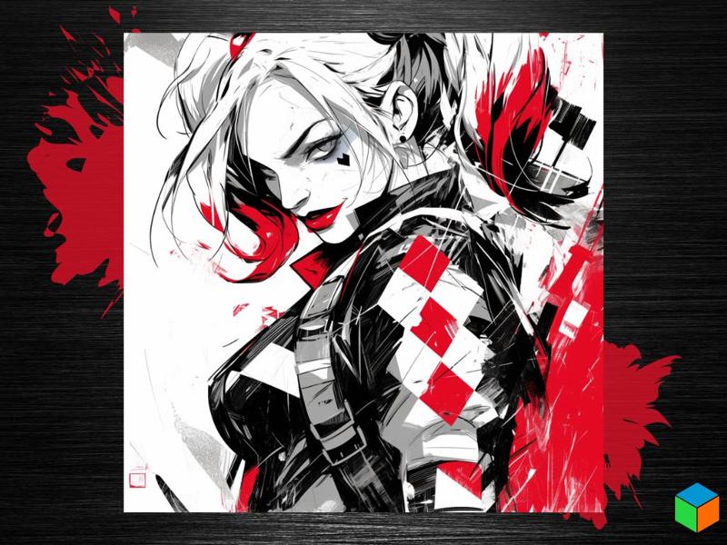 Harley Quinn Poster | DC Hueforge Panel