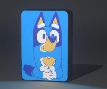 Lightbox - Bluey with Heart