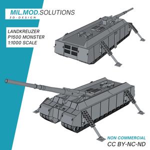 Landkreuzer P. 1500 Monster WW2 Wehrmacht Tabletop