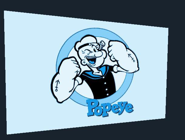 Hueforge - Popey Cartoon 90s.