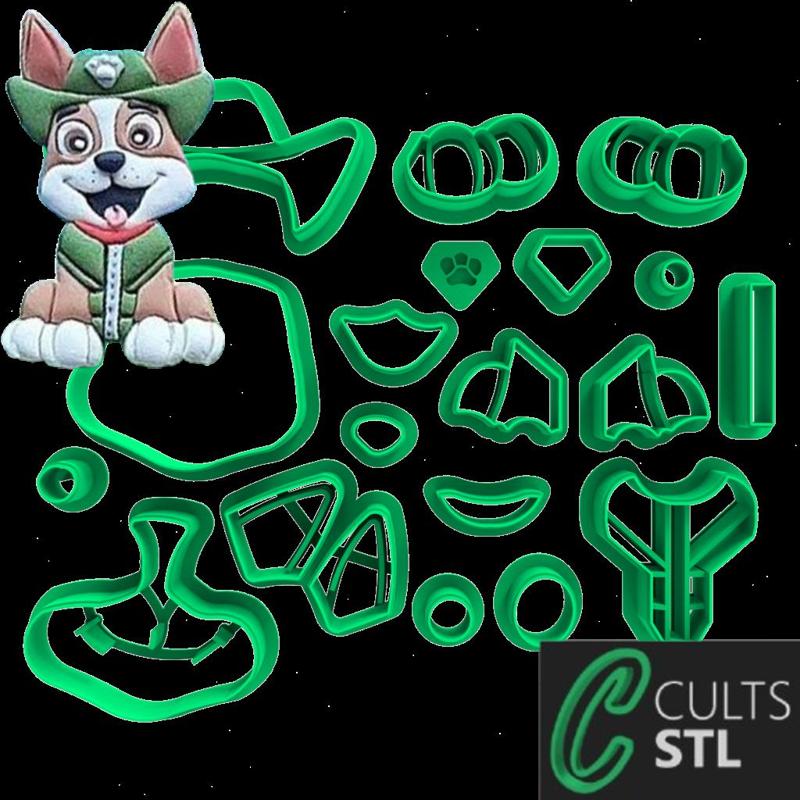 CORTADOR - TRACKER - PATRULHA CANINA - 8cm