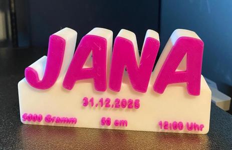 Jana's birth gift