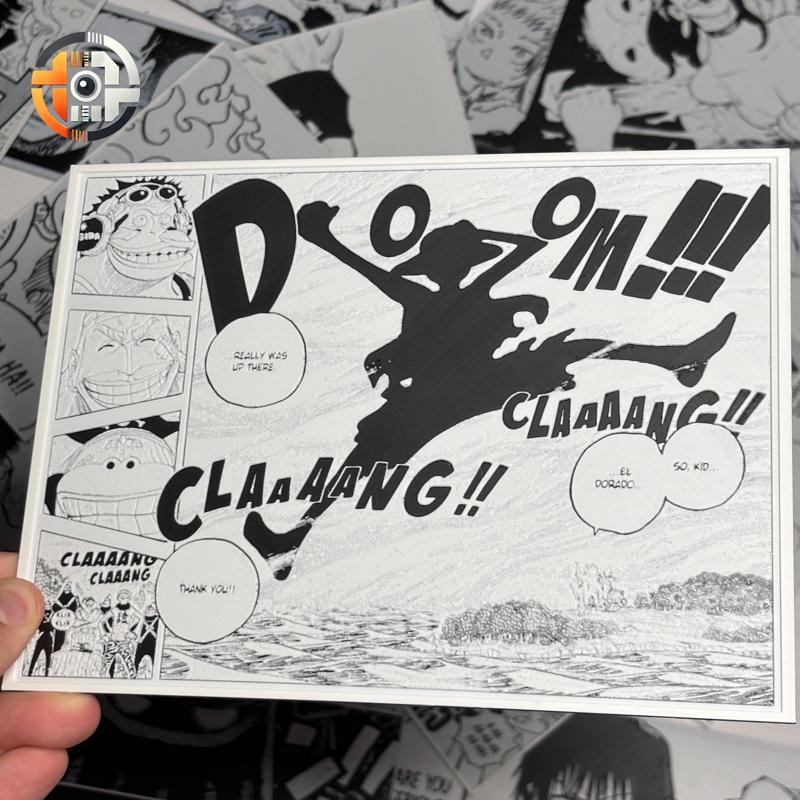 MONKEY D LUFFY - NIKA | ONE PIECE - HUEFORGEENTHUSIAST - MANGA PANEL - SKYPIEA ARC