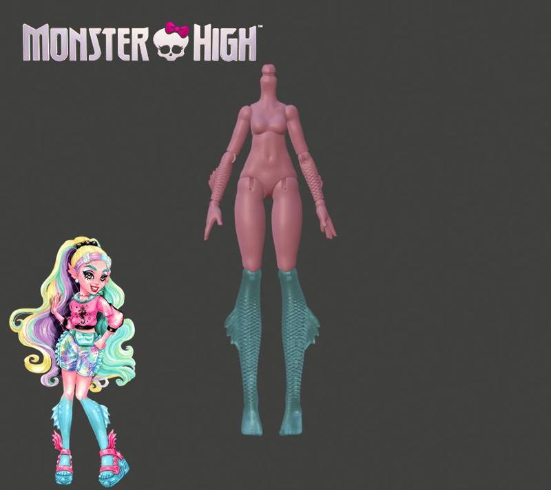 Lagoona x Manon doll body Monster High G3