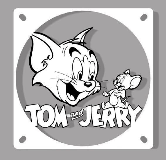 Tom and Jerry 120mm Fan Cover
