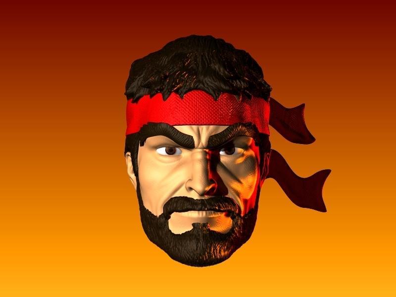 RYU HEAD CUSTOM ACTION FIGURE STREET FIGHTER