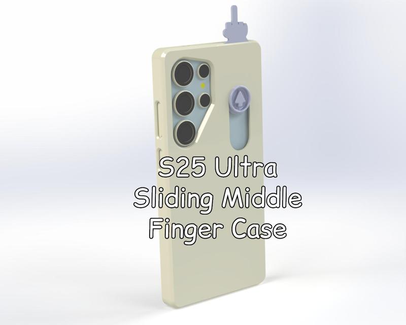 S25 Ultra - Sliding Middle Finger Case