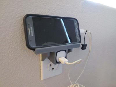 Portable Outlet Shelf, Phone USB Charger