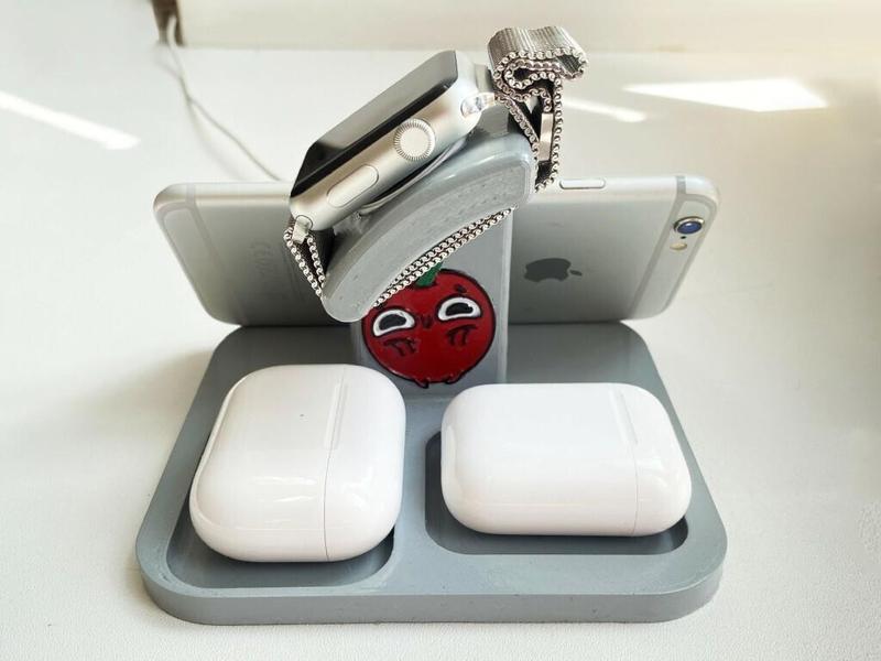 iPhone stand, Apple Watch, AirPods organaizer