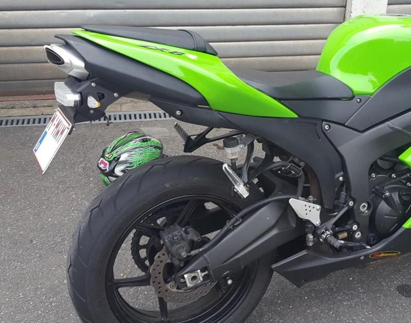 License plate holder for Kawazaki ZX6-R 2007