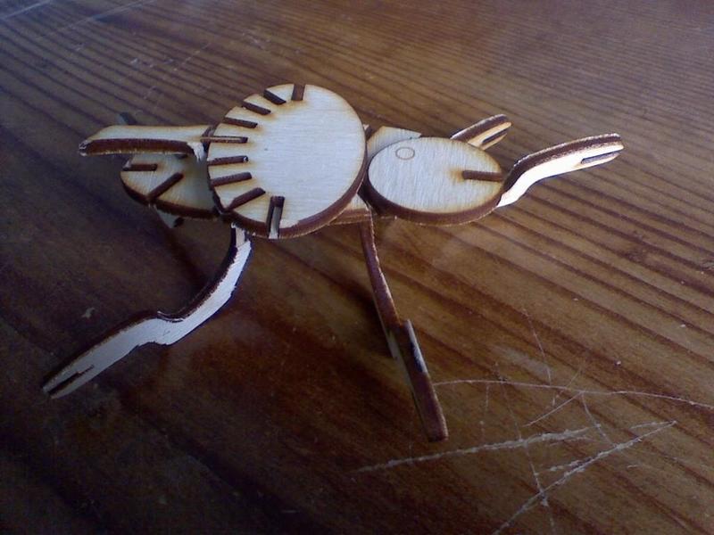 Abstract Plywood Spider/Insect