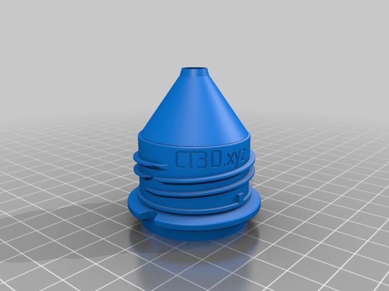 Airsoft speed loader water bottle adapter