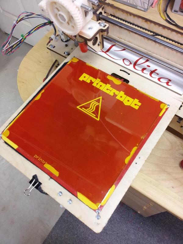 NO Glass Clips for Printrbot-solution